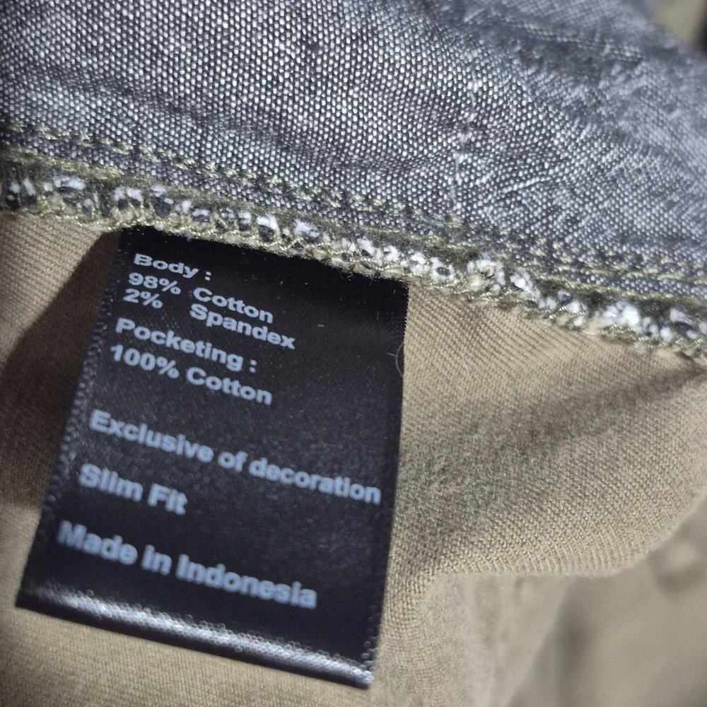 Flint & Tinder Pants Mens 36x32 Green Slim Fit 365 Five Pocket Stretch Huckberry